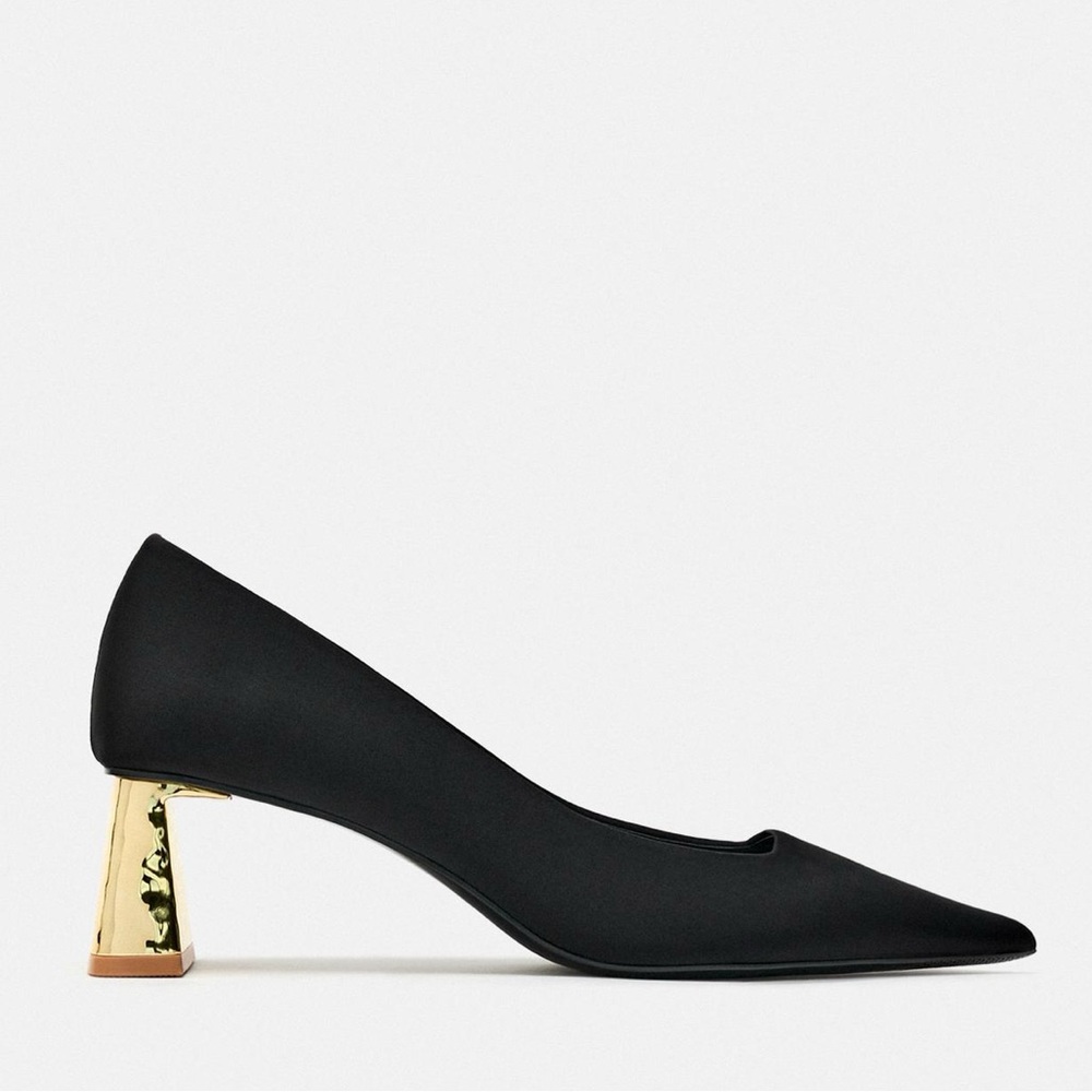 Zara gold heels